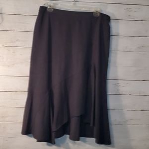 Asymmetrical A-line Skirt with Pleats